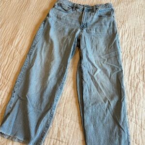 Madewell perfect vintage wide leg crop jeans